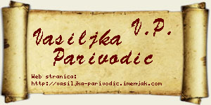 Vasiljka Parivodić vizit kartica